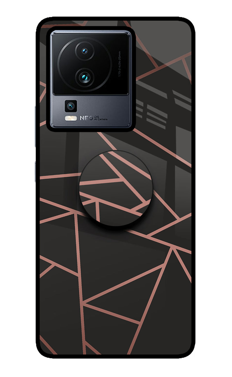 Geometric Pattern iQOO Neo 7 Pro Pop Case, Metal case