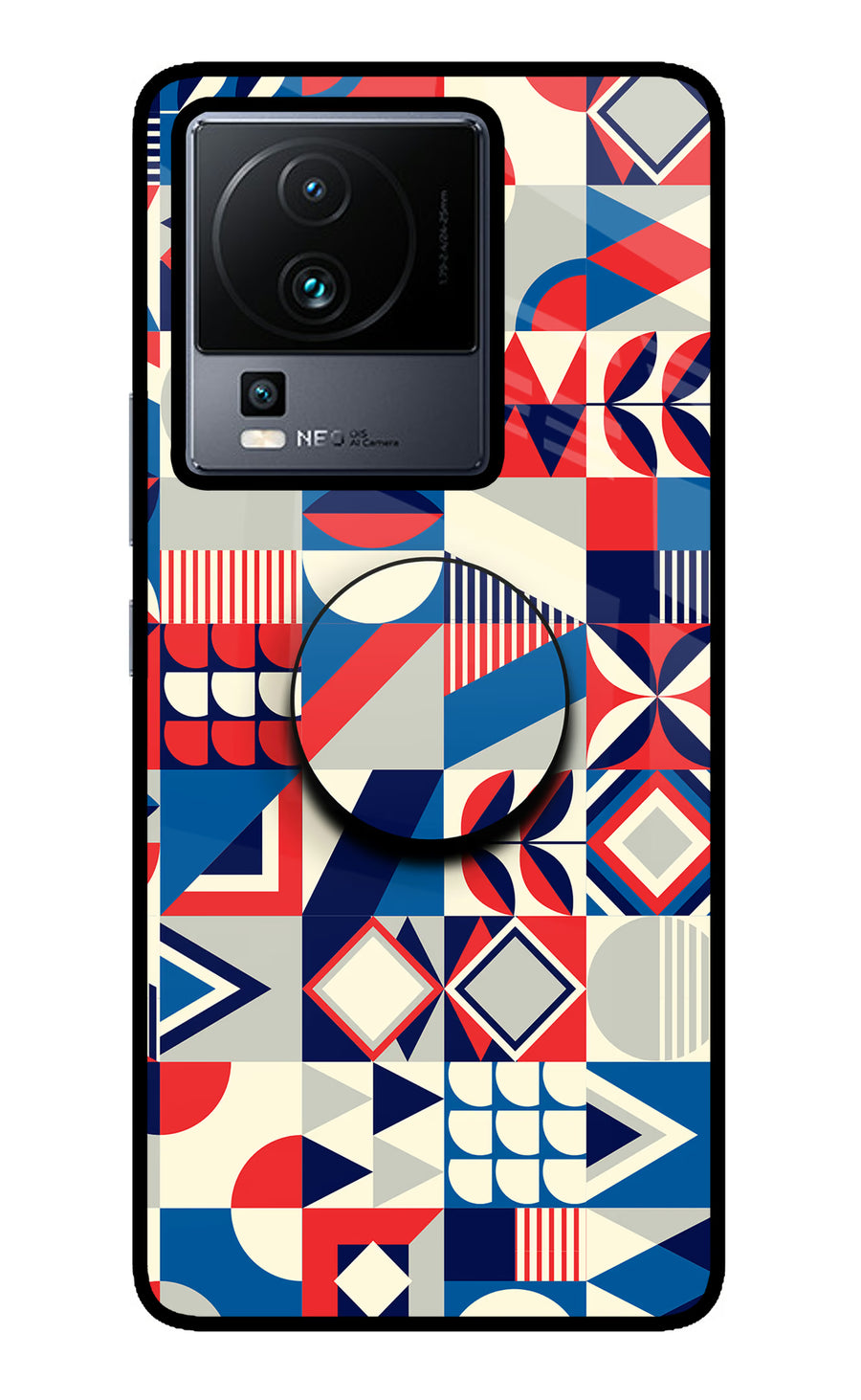 Colorful Pattern iQOO Neo 7 Pro Pop Case, Metal case