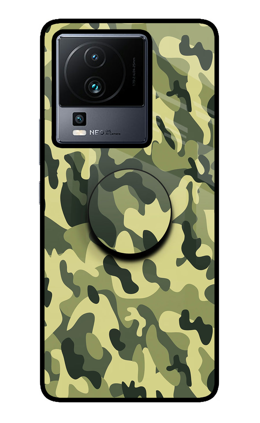 Camouflage iQOO Neo 7 Pro Pop Case, Metal case