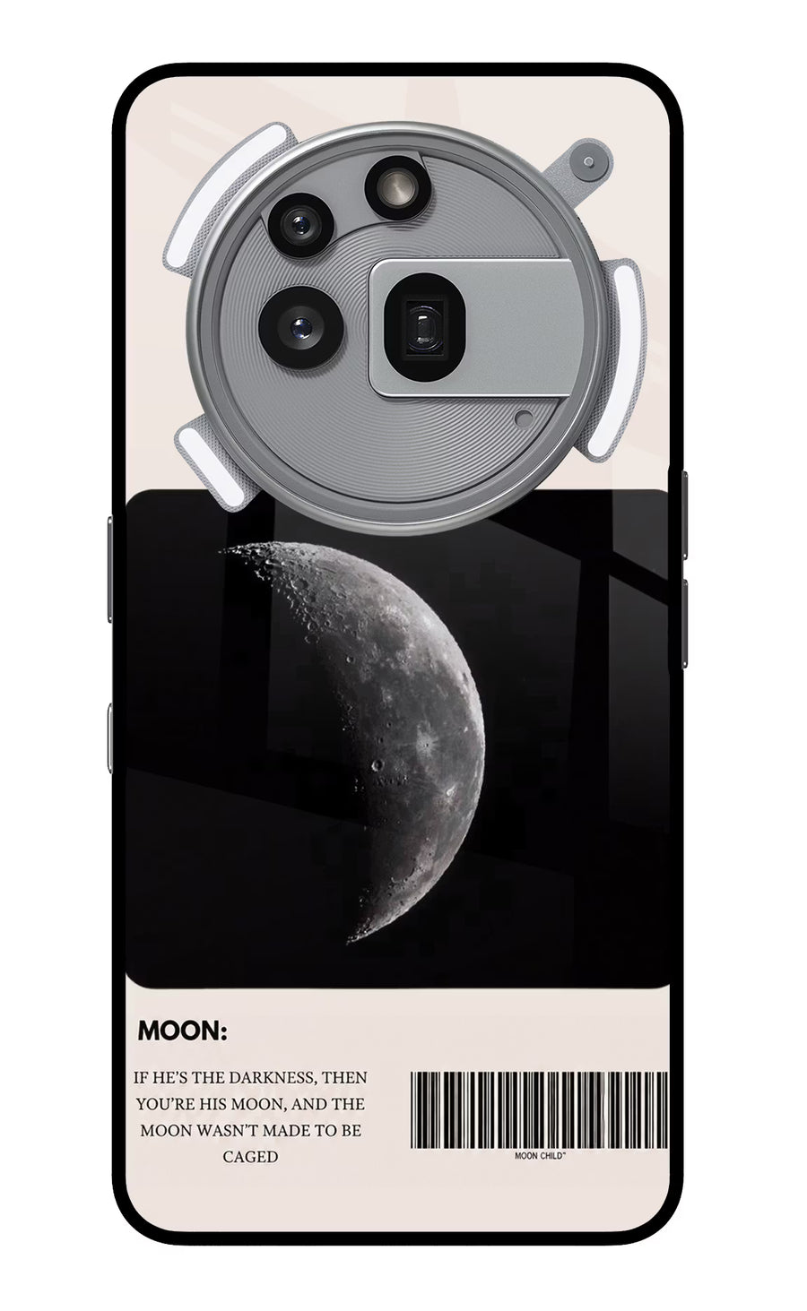 Moon Phase Nothing Phone 3a Pro Back Cover, Metal case