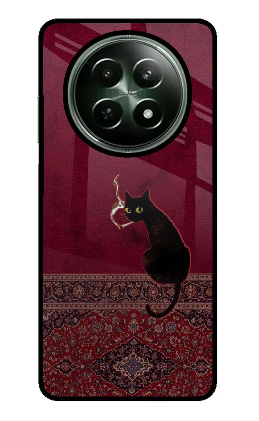 Midnight Cat Realme 12x 5G Back Cover, Metal case
