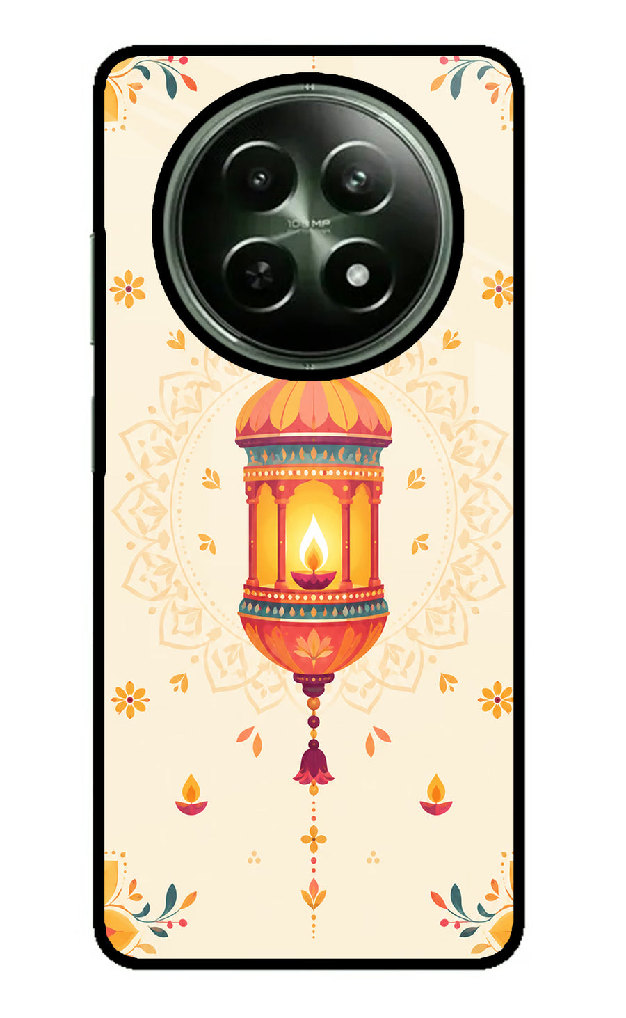 Golden Lantern Realme 12x 5G Back Cover, Metal case