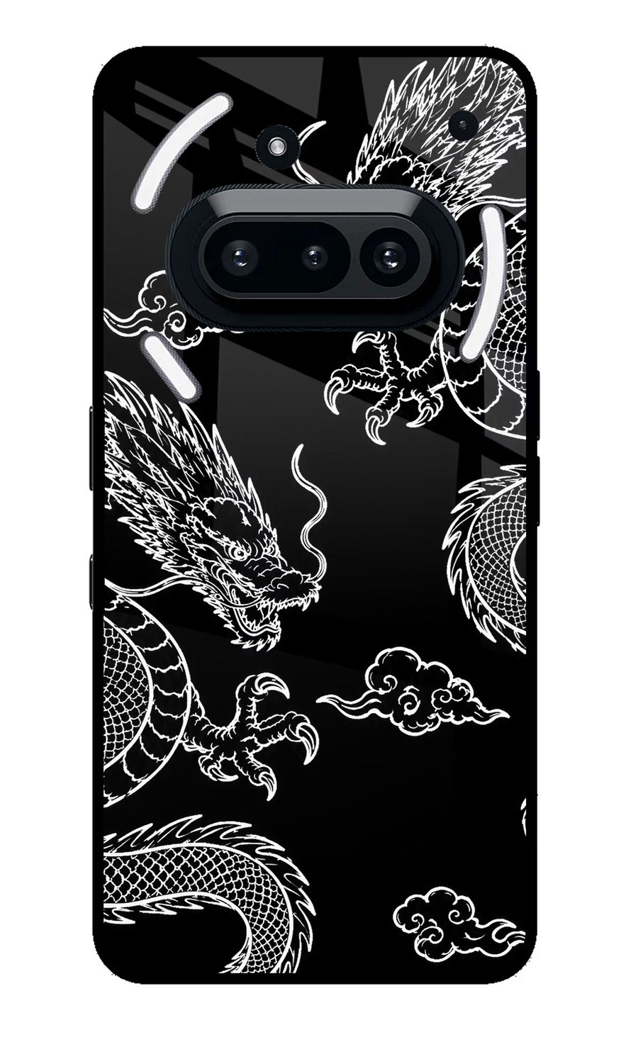 Twin Dragons Nothing Phone 3A Back Cover, Metal case