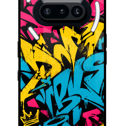 Graffiti Vibe Nothing Phone 3A Metal Case Back Cover by Casekaro
