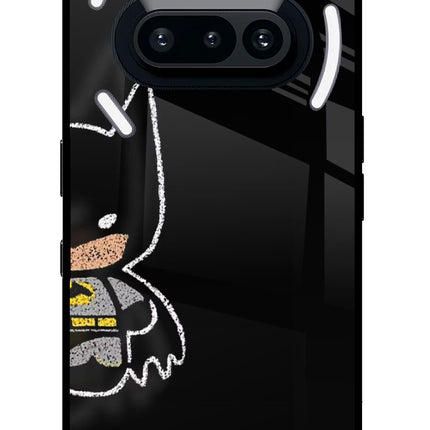 Bat Kitty Nothing Phone 3A Metal Case Back Cover by Casekaro