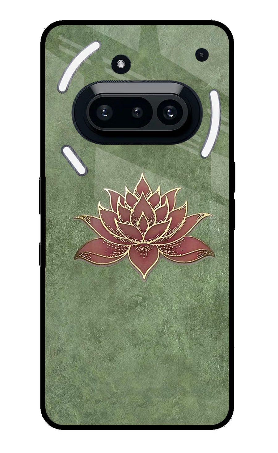 Lotus Grace Nothing Phone 3A Back Cover, Metal case