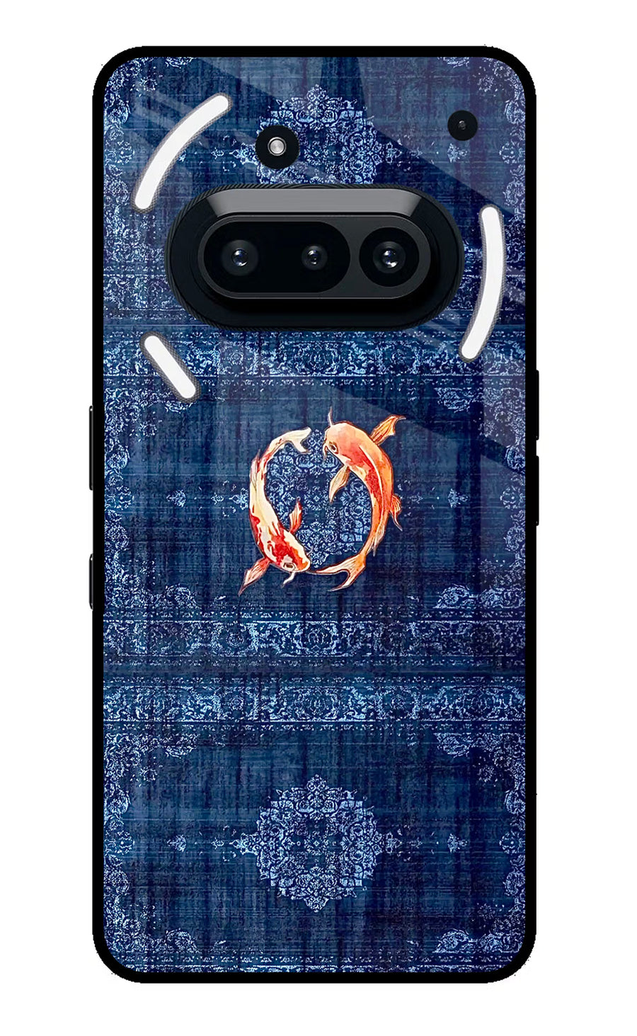 Koi Blue Nothing Phone 3A Back Cover, Metal case
