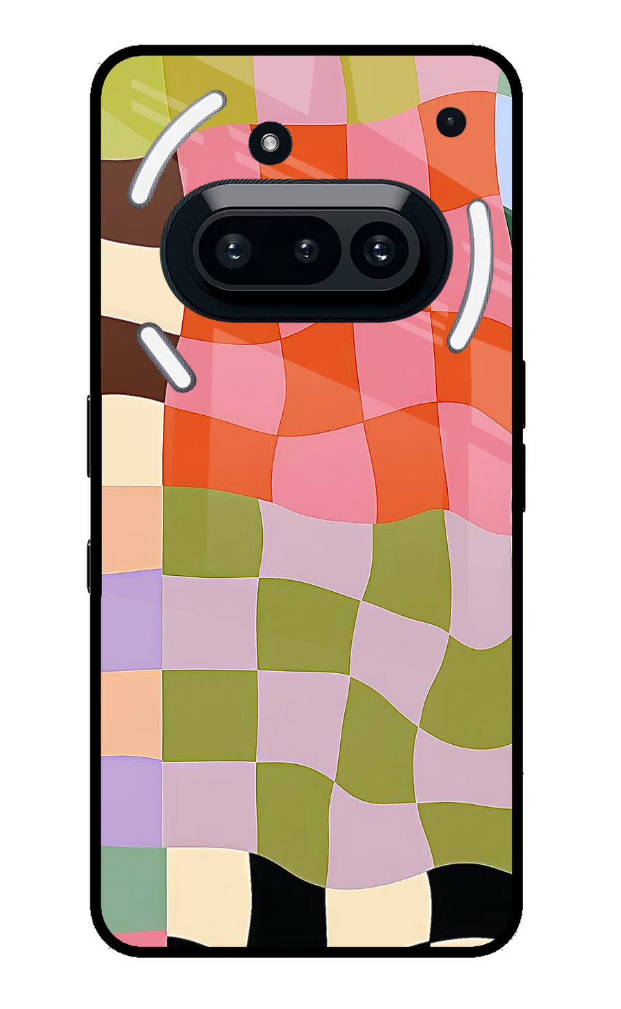 Wavy Grid Nothing Phone 3A Back Cover, Metal case