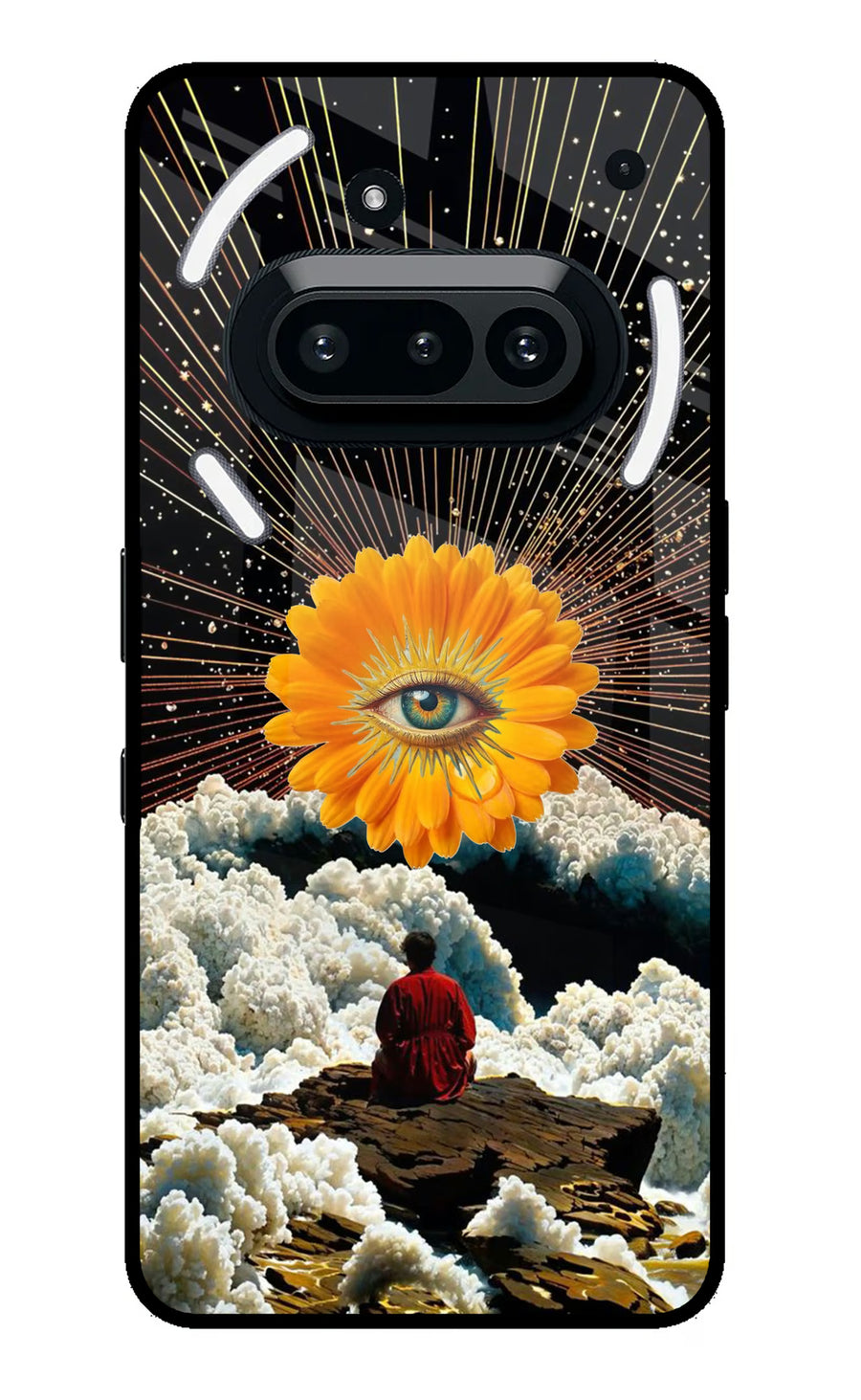 Cosmic Flower Nothing Phone 3A Back Cover, Metal case