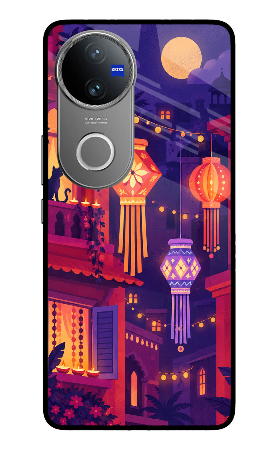 Lantern Lane Vivo V50 5G Back Cover, Metal case