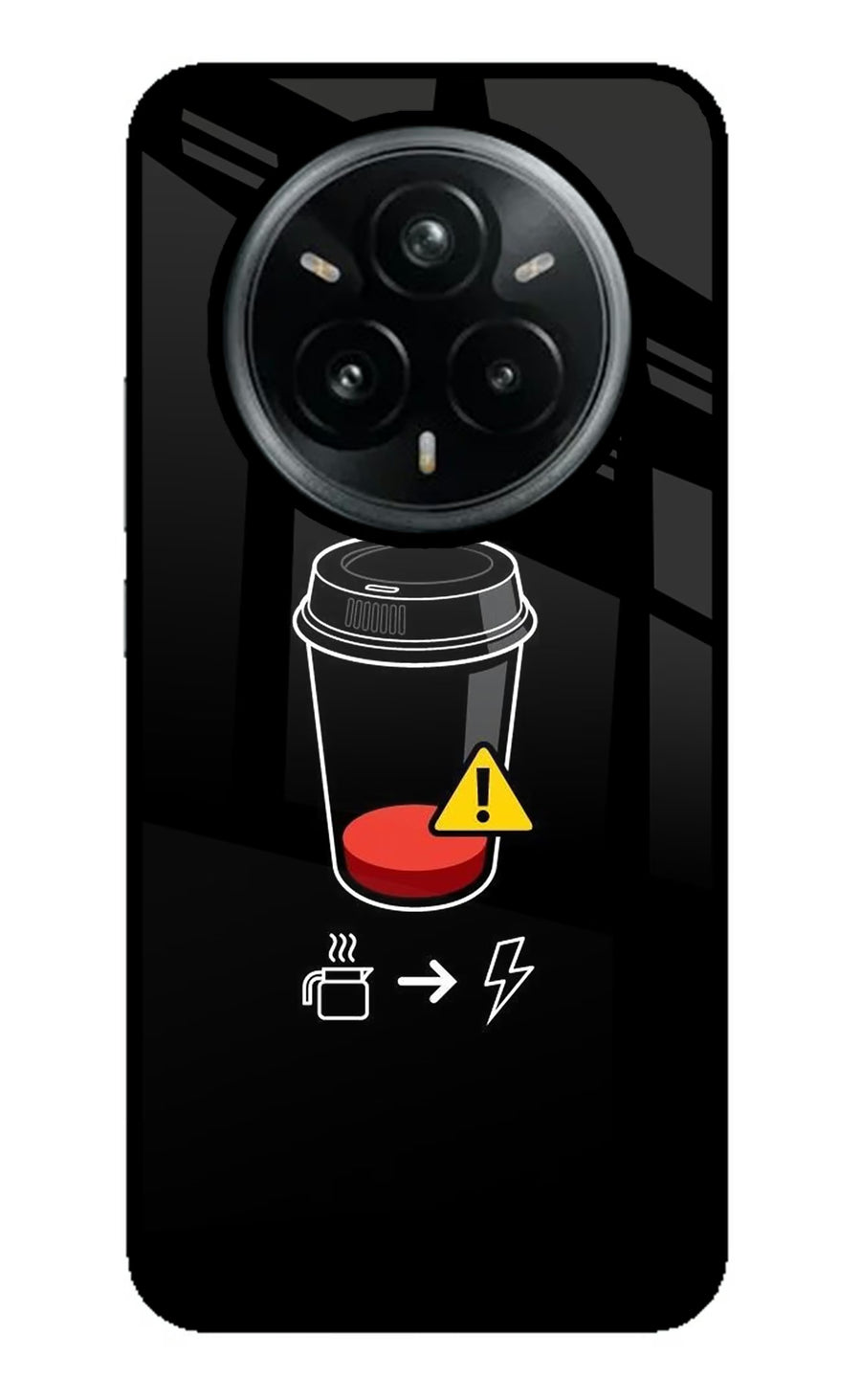 Coffee Realme 14 Pro Plus 5G Back Cover, Metal case