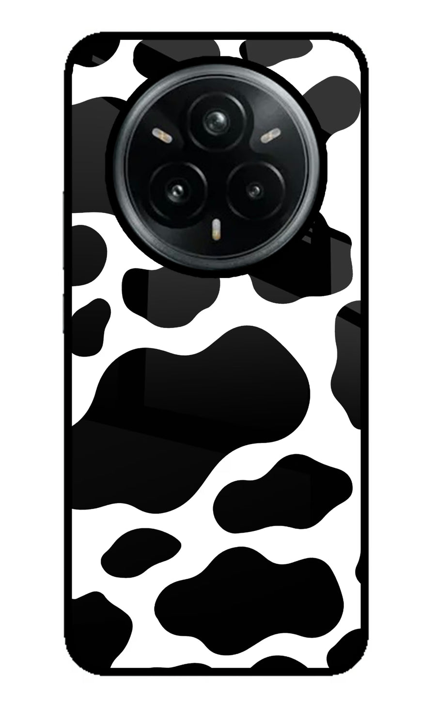 Cow Spots Realme 14 Pro Plus 5G Back Cover, Metal case
