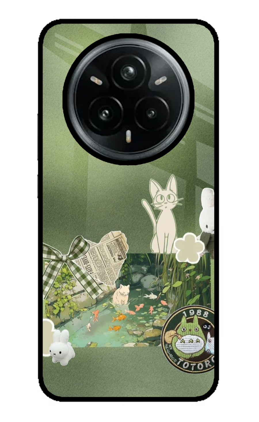 Aesthetic anime Realme 14 Pro Plus 5G Back Cover, Metal case