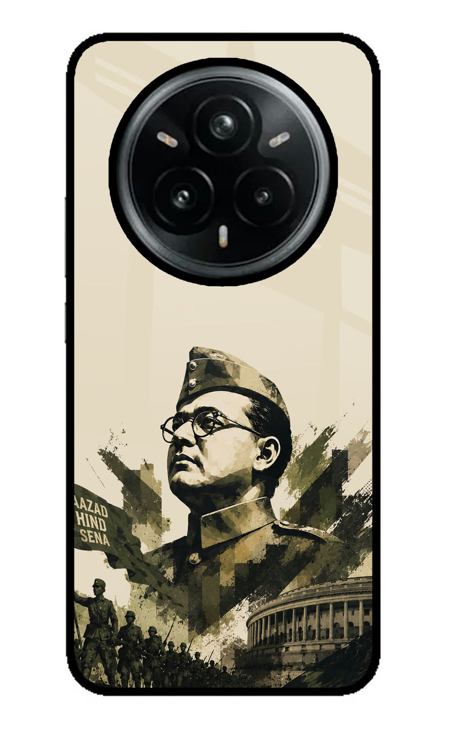 Netaji Rising Realme 14 Pro Plus 5G Back Cover, Metal case