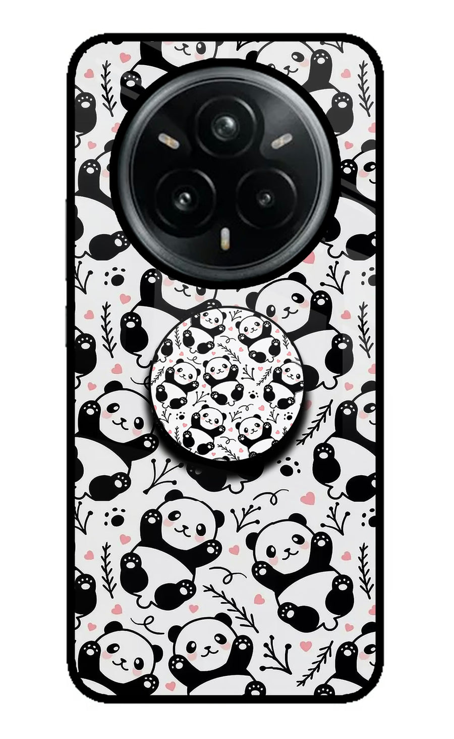 Cute Panda Realme 14 Pro Plus 5G Pop Case, Metal case