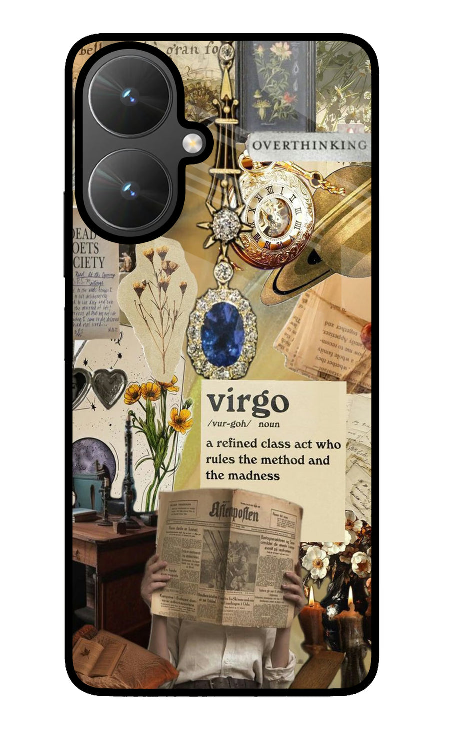 Virgo Zodiac Poco M6 5G Back Cover, Metal case