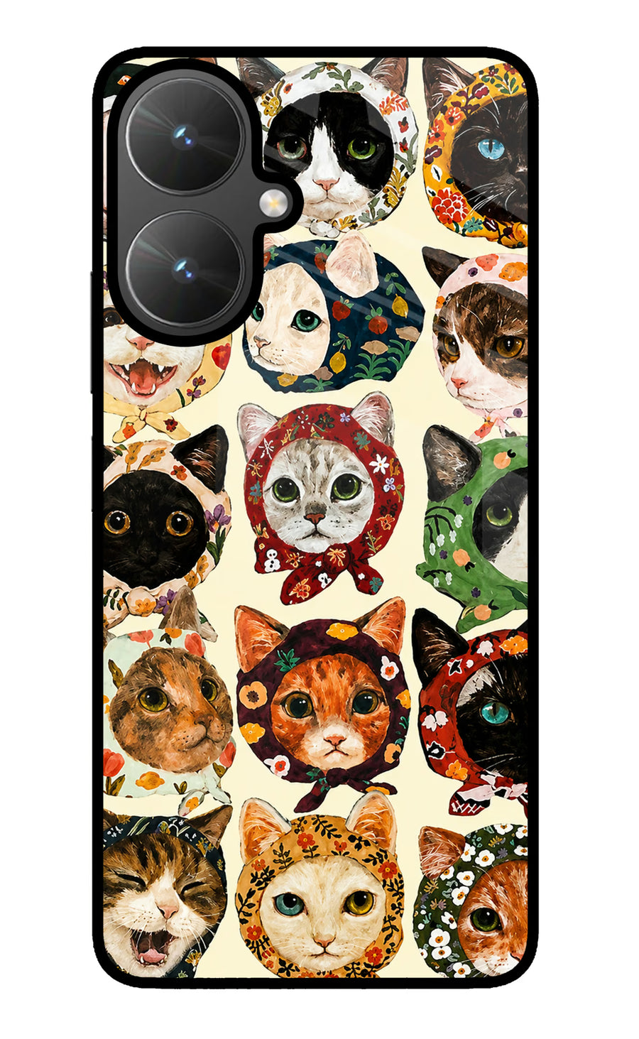 Cool Cat Poco M6 5G Back Cover, Metal case