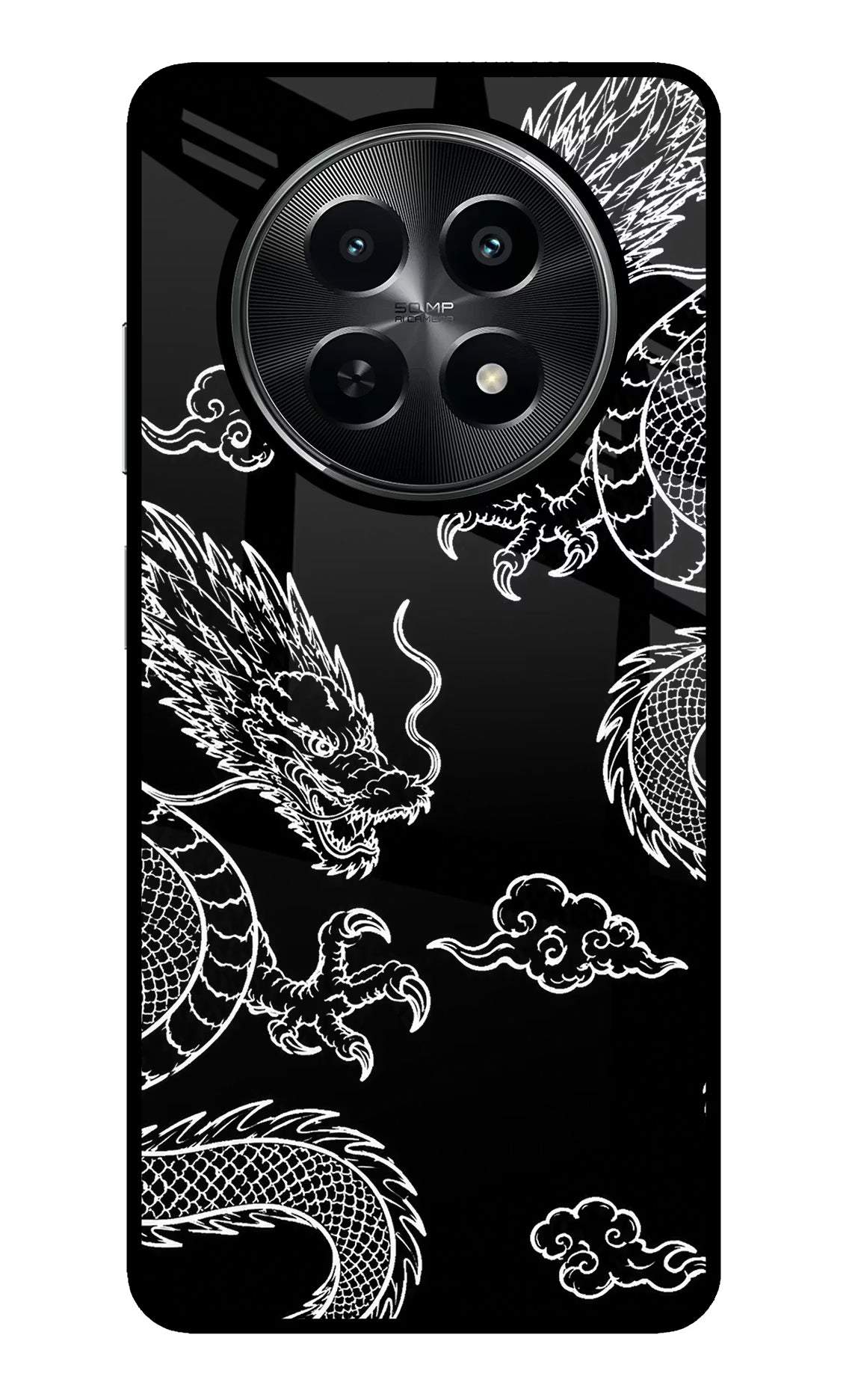 Twin Dragons Realme C65 5G Metal Case Back Cover by Casekaro