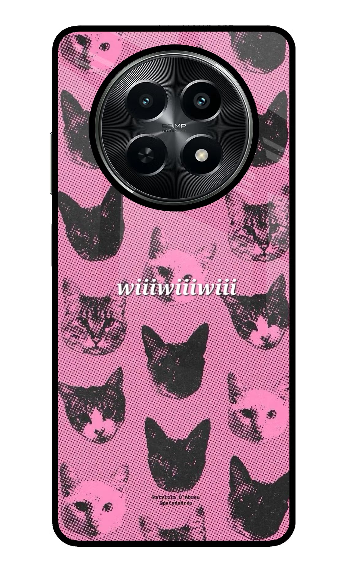 Pink Cats Realme C65 5G Metal Case Back Cover by Casekaro