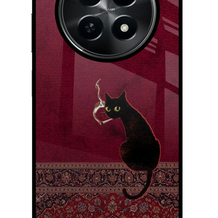 Midnight Cat Realme C65 5G Metal Case Back Cover by Casekaro