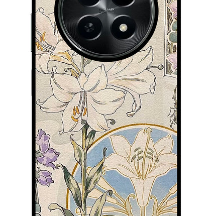 White Lily Realme C65 5G Metal Case Back Cover by Casekaro