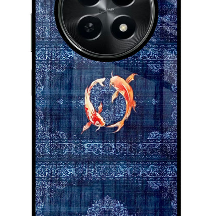 Koi Blue Realme C65 5G Metal Case Back Cover by Casekaro