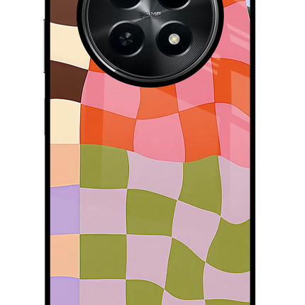 Wavy Grid Realme C65 5G Metal Case Back Cover by Casekaro