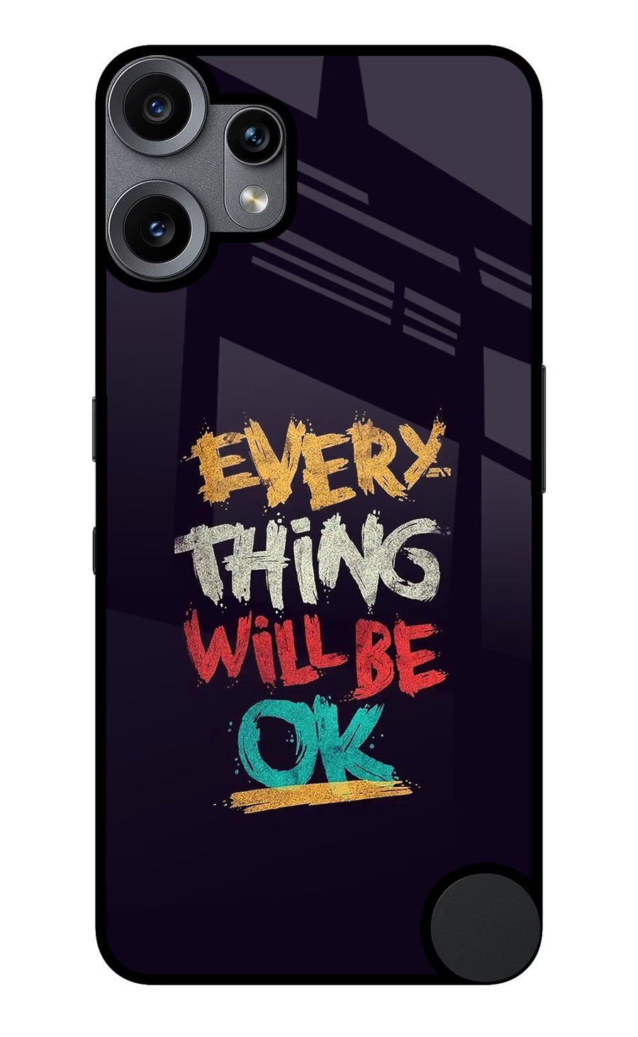 Everything Will Be Ok CMF by Nothing Phone 2 Pro Back Cover, Metal case