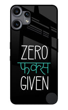 Zero Fucks Given CMF by Nothing Phone 2 Pro Metal Case Back Cover by Casekaro
