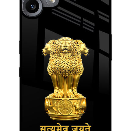 Satyamev Jayate Golden CMF by Nothing Phone 2 Pro Metal Case Back Cover by Casekaro