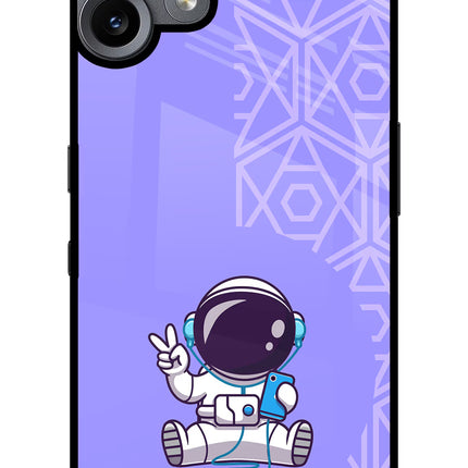 Cute Astronaut Chilling CMF by Nothing Phone 2 Pro Metal Case Back Cover by Casekaro