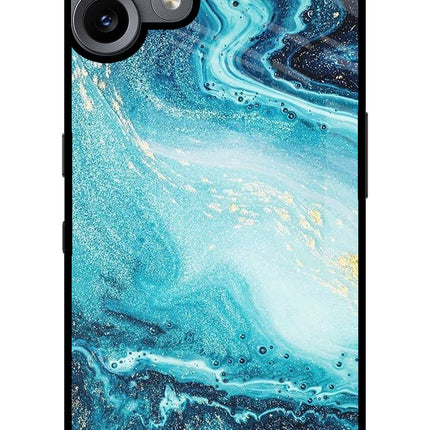 Blue Glitter Marble CMF by Nothing Phone 2 Pro Metal Case Back Cover by Casekaro