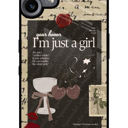 I am just a girl CMF by Nothing Phone 2 Pro Metal Case Back Cover by Casekaro