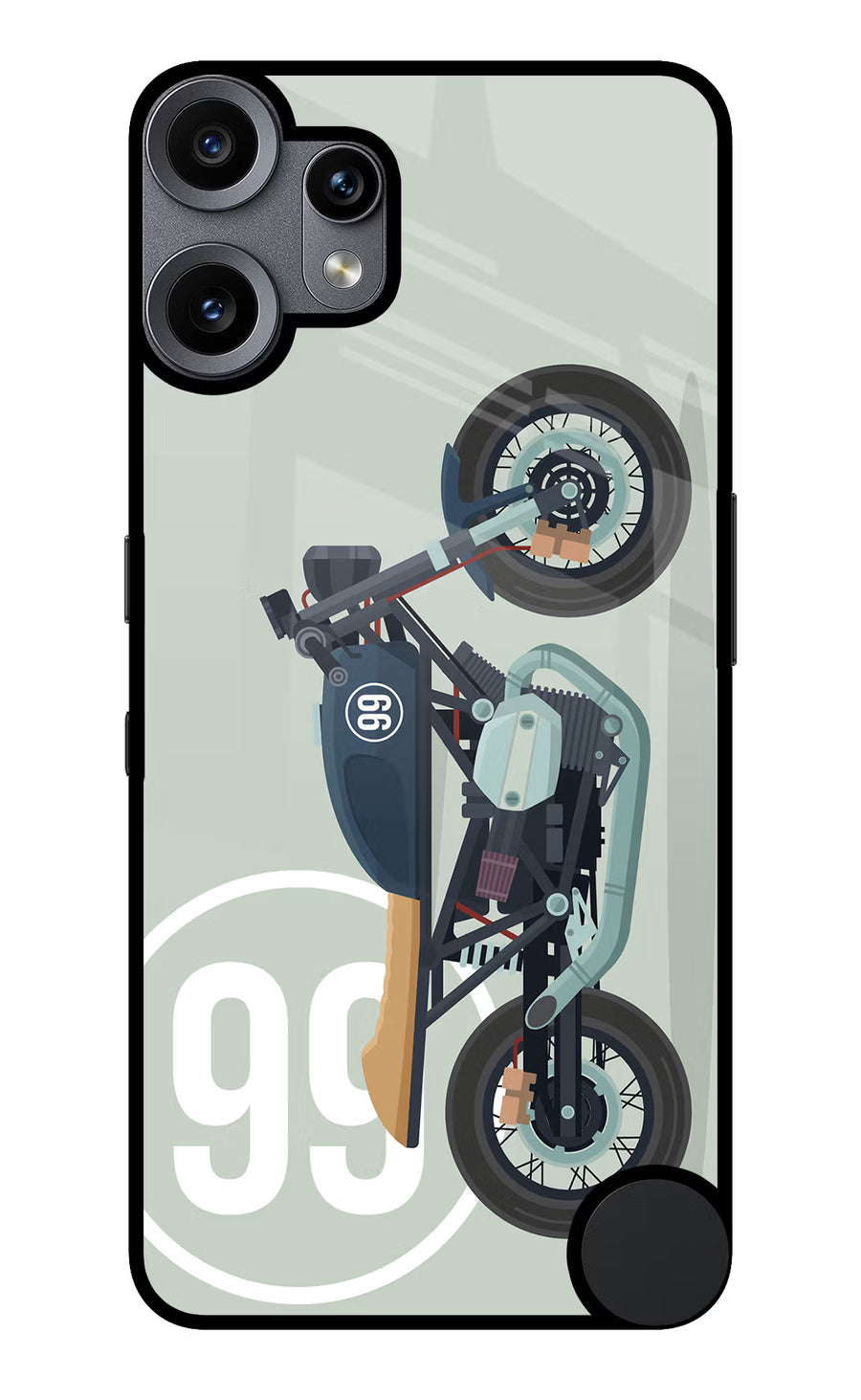 Classic Cafe Racer 99 CMF by Nothing Phone 2 Pro Back Cover, Metal case