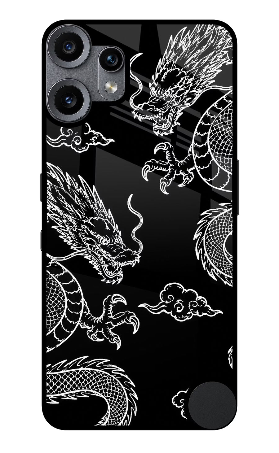 Twin Dragons CMF by Nothing Phone 2 Pro Back Cover, Metal case
