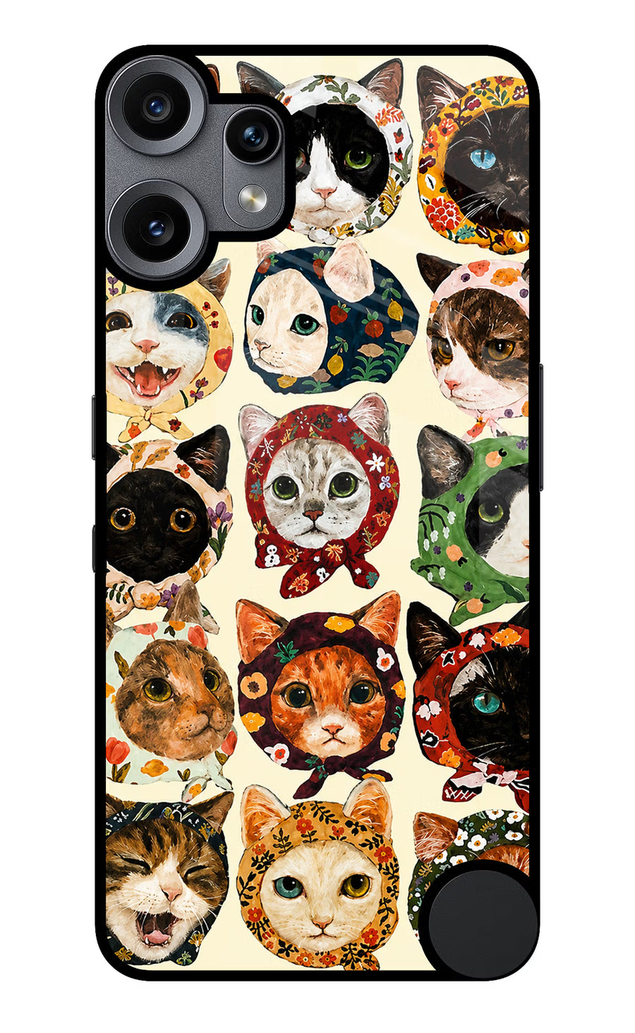 Cool Cat CMF by Nothing Phone 2 Pro Back Cover, Metal case