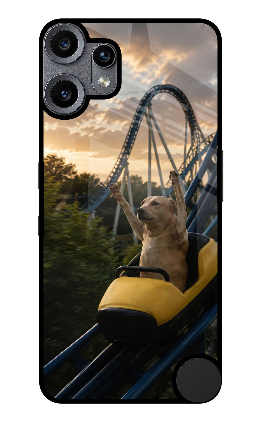 Rollercoaster Dog CMF by Nothing Phone 2 Pro Back Cover, Metal case