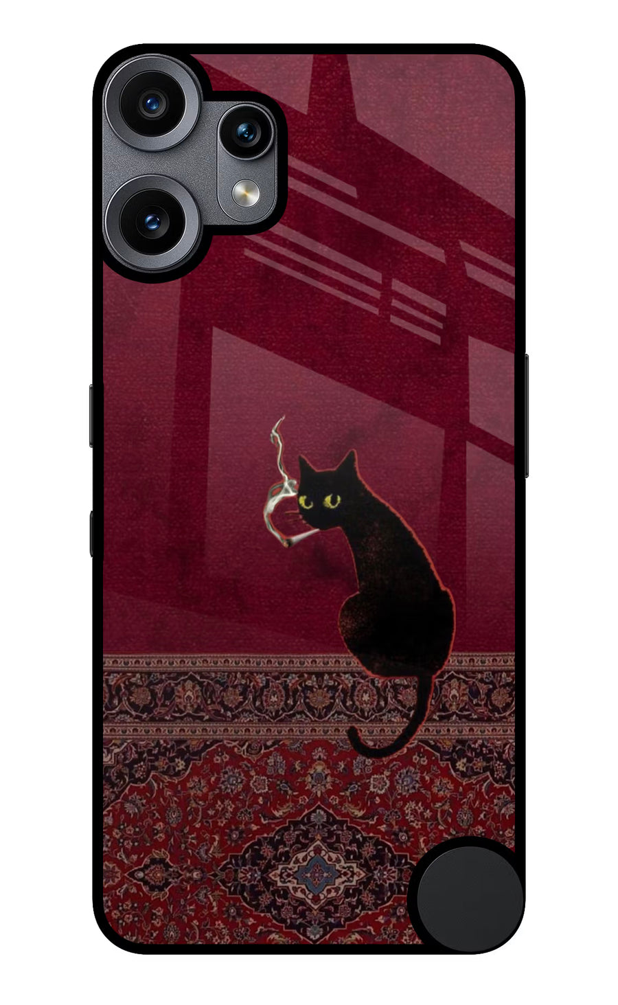 Midnight Cat CMF by Nothing Phone 2 Pro Back Cover, Metal case