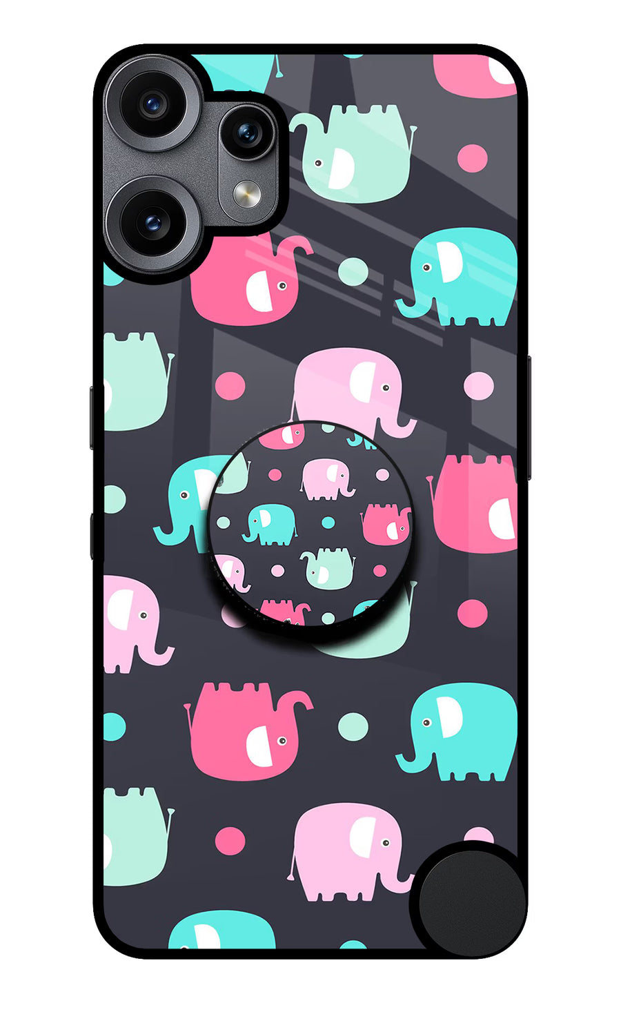 Baby Elephants CMF by Nothing Phone 2 Pro Pop Case, Metal case