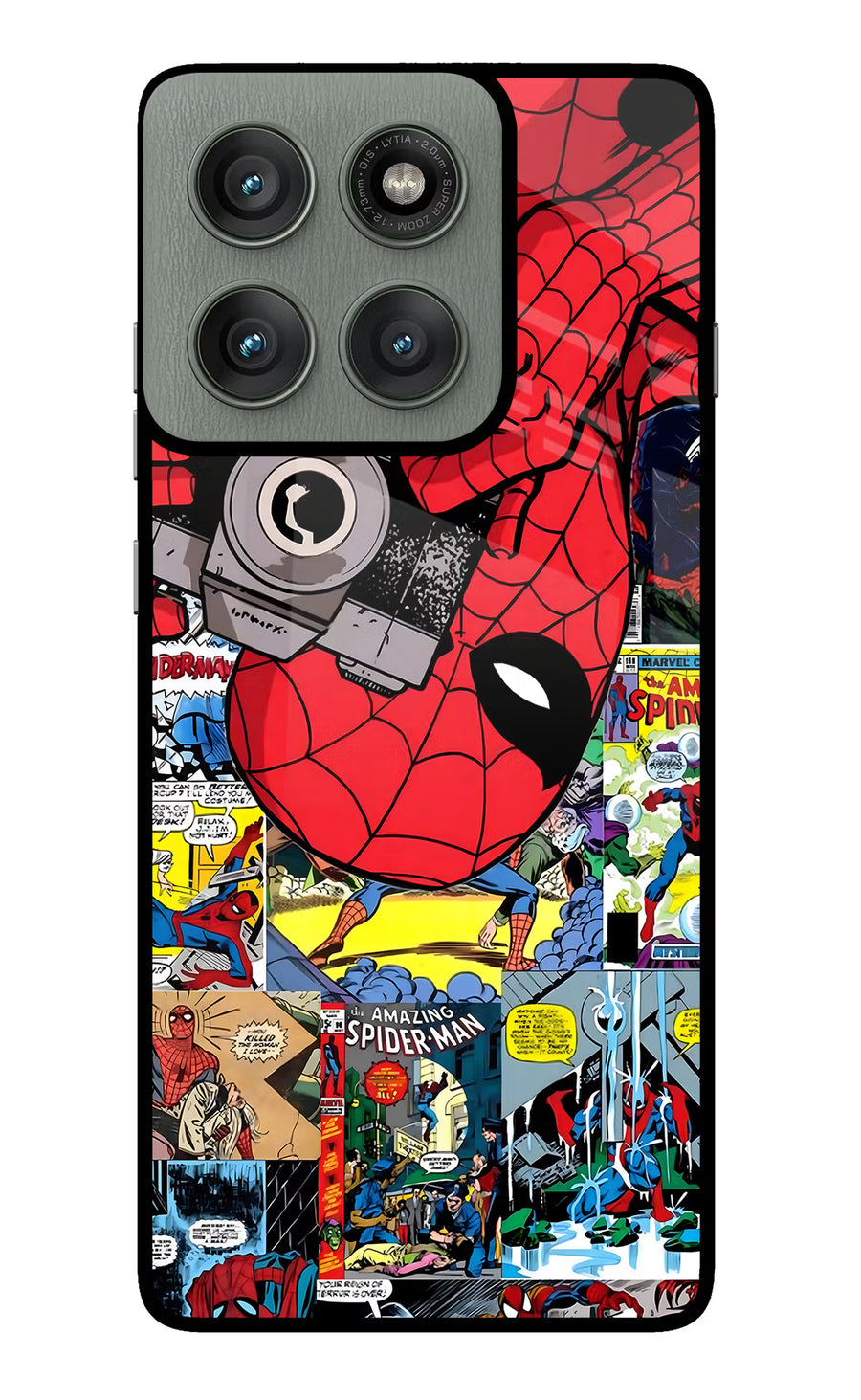 Spider Man Moto Edge 60 Pro Back Cover, Metal case