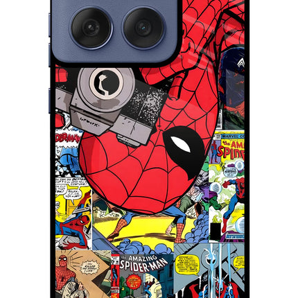 Spider Man Moto Edge 60 Fusion Metal Case Back Cover by Casekaro