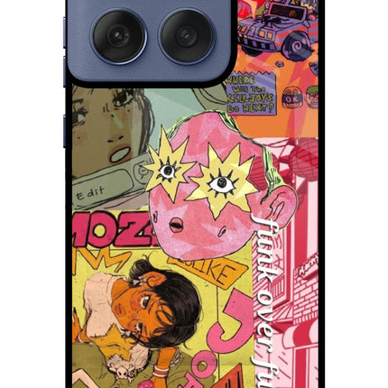 Funkover Moto Edge 60 Fusion Metal Case Back Cover by Casekaro