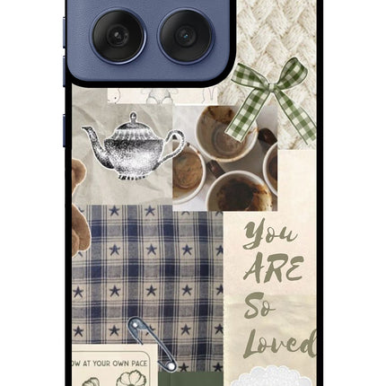 Cookie Moto Edge 60 Fusion Metal Case Back Cover by Casekaro