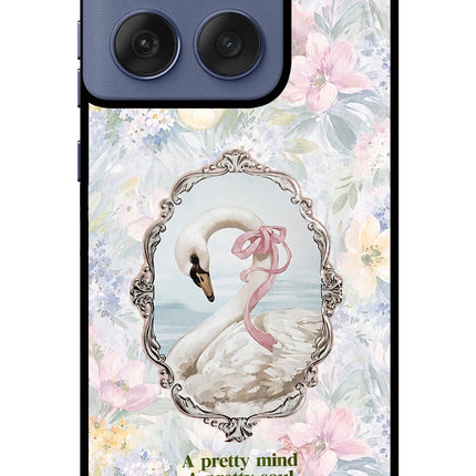Pretty Mind Pretty Soul Moto Edge 60 Fusion Metal Case Back Cover by Casekaro