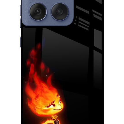 Ember Flame Moto Edge 60 Fusion Metal Case Back Cover by Casekaro