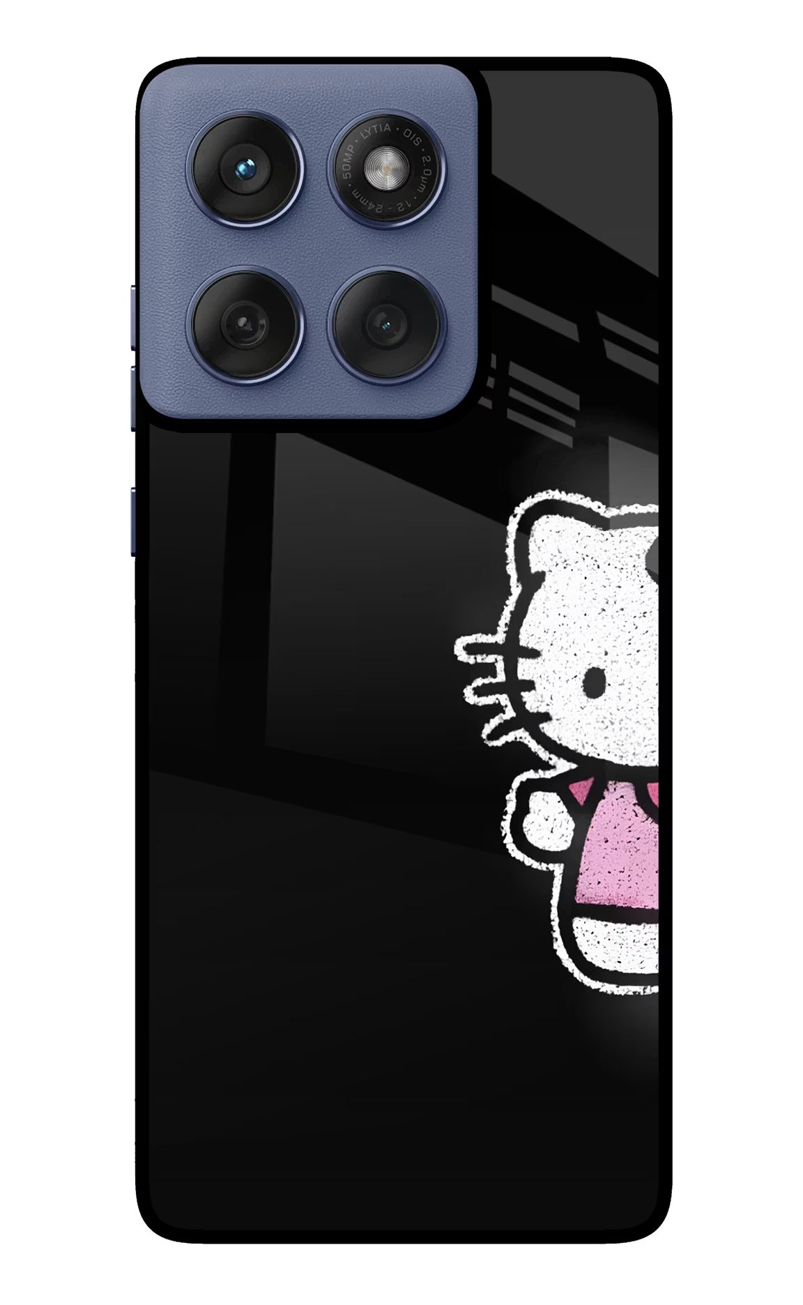Kitty Charm Moto Edge 60 Fusion Metal Case Back Cover by Casekaro