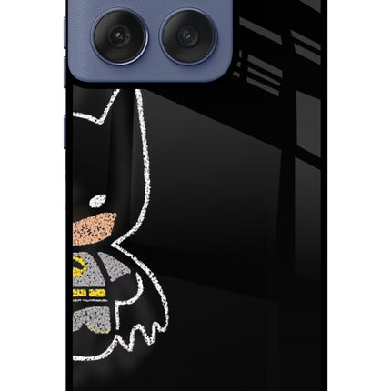 Bat Kitty Moto Edge 60 Fusion Metal Case Back Cover by Casekaro