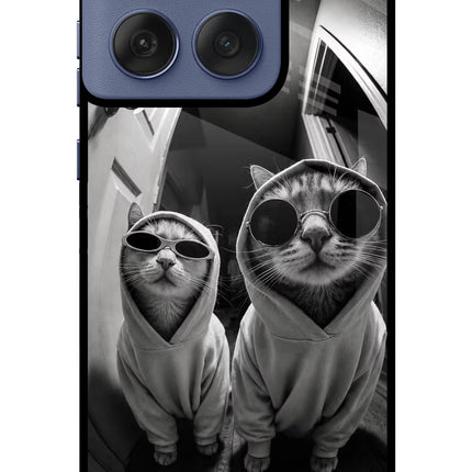 Hood Cats Moto Edge 60 Fusion Metal Case Back Cover by Casekaro