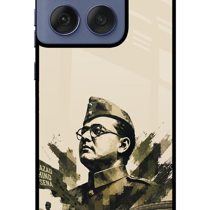 Netaji Rising Moto Edge 60 Fusion Metal Case Back Cover by Casekaro