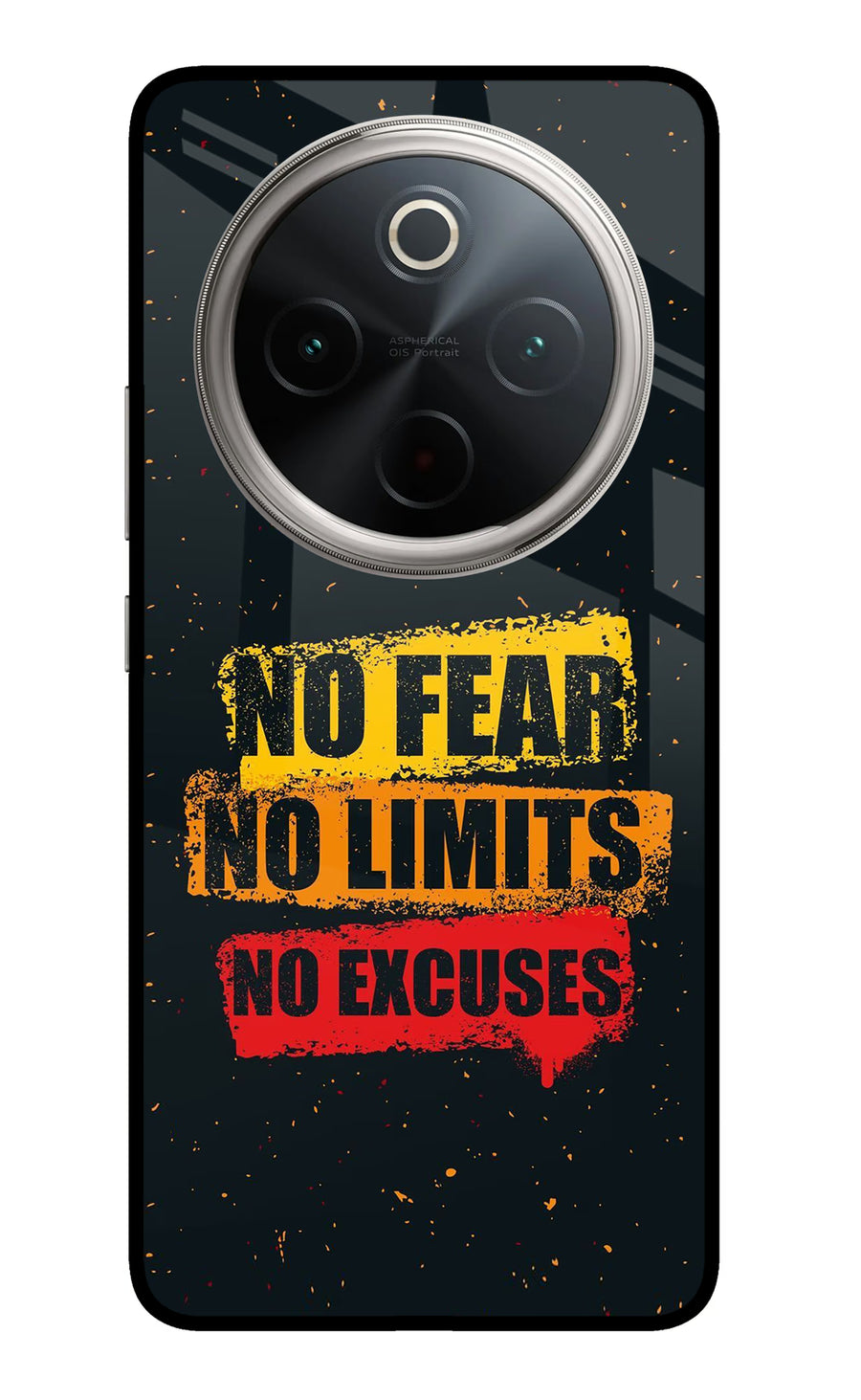 No Fear No Limits No Excuse Vivo T4 5G Back Cover, Metal case